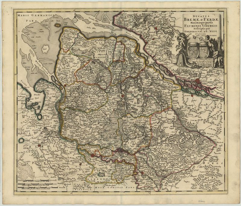 Das Herzogtum Bremen um das Jahr 1740 von Reinier und Josua Ottens