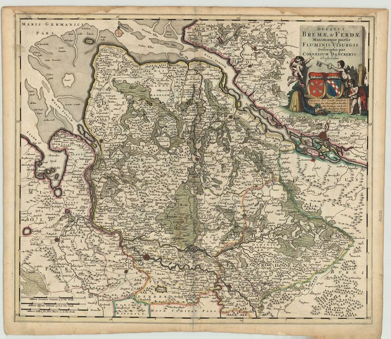 Das Herzogtum Bremen im Jahr 1696 von Cornelis Danckerts