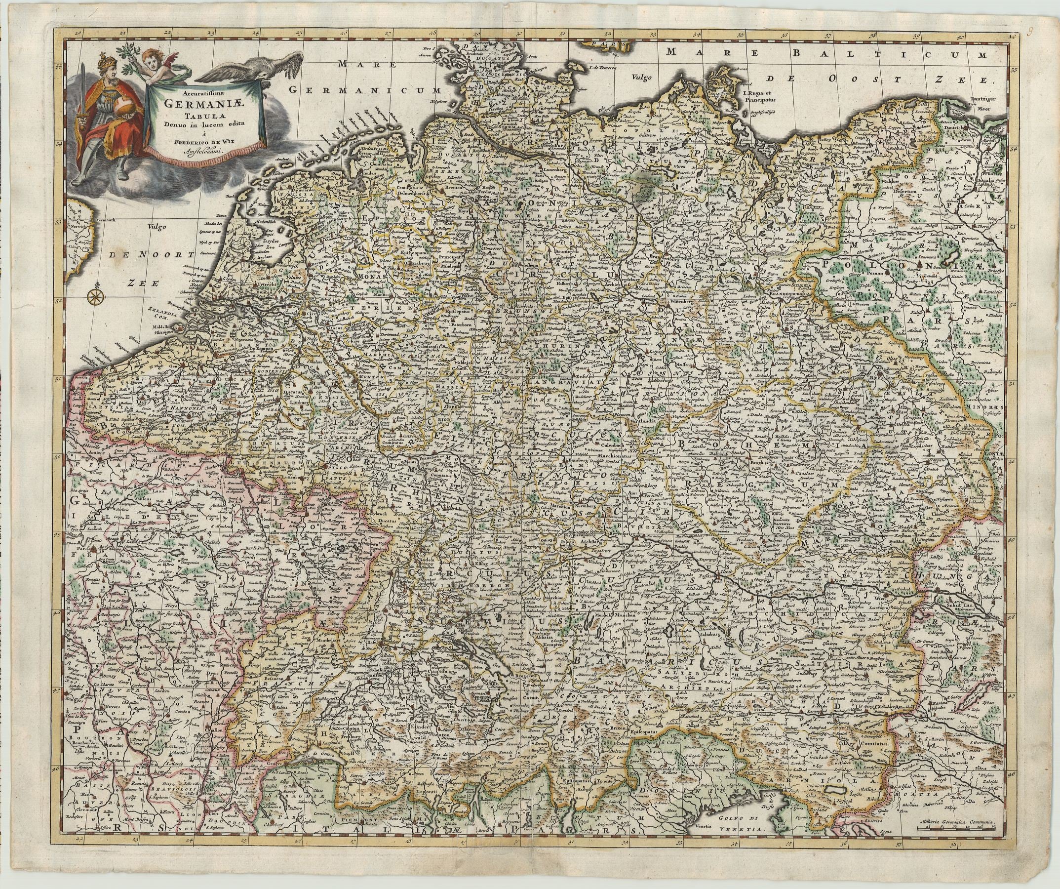 Deutschland in der Zeit um 1680 von Frederik de Wit