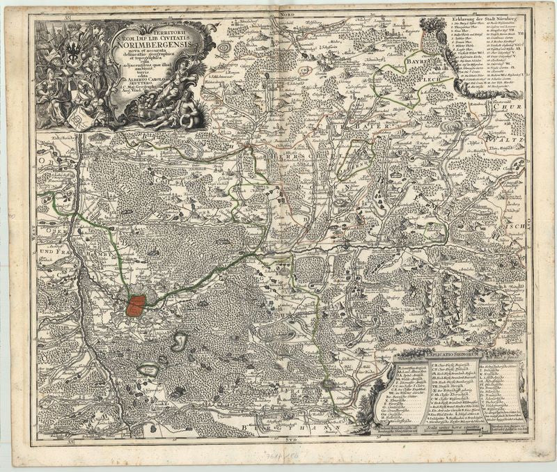 Nürnberg in der Zeit um 1740 von Matthias Seutter