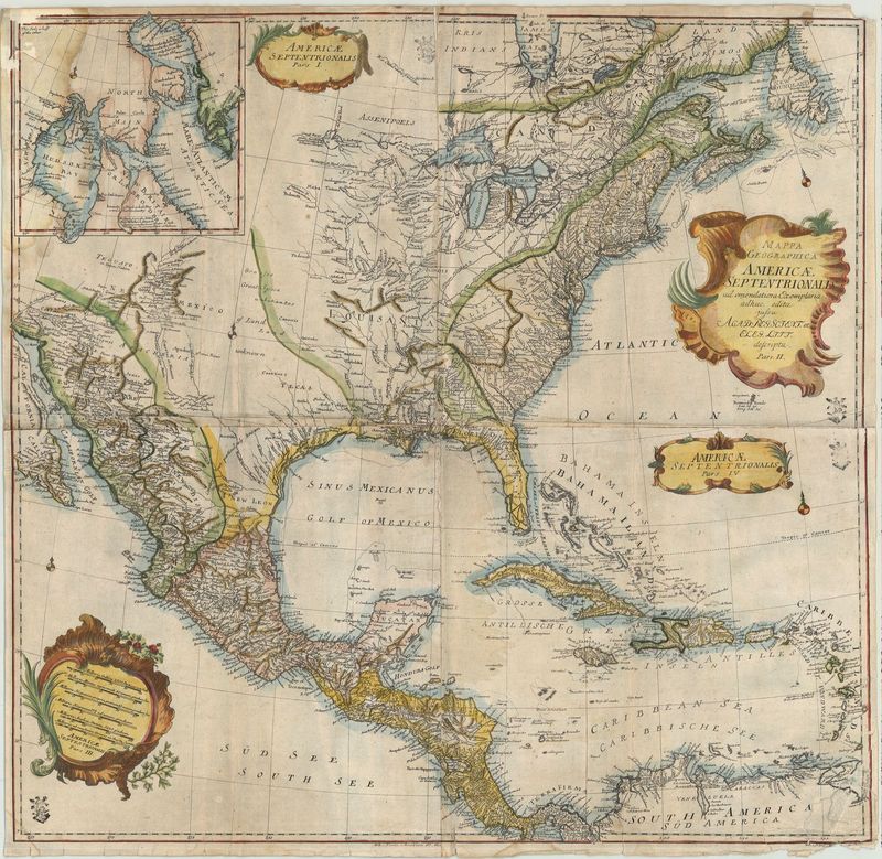 2956   Euler, Leonhard: Mappa Geographica America Settentrionali. 1760