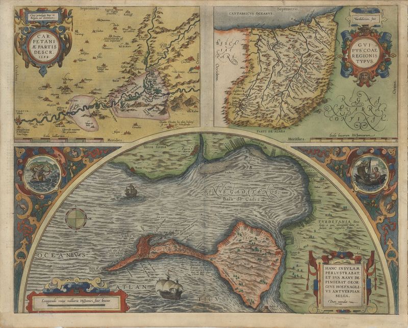 Spanien im Jahr 1584 von Abraham Ortelius