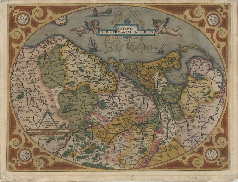 Deutschland - Benelux ab 1570 von Abraham Ortelius