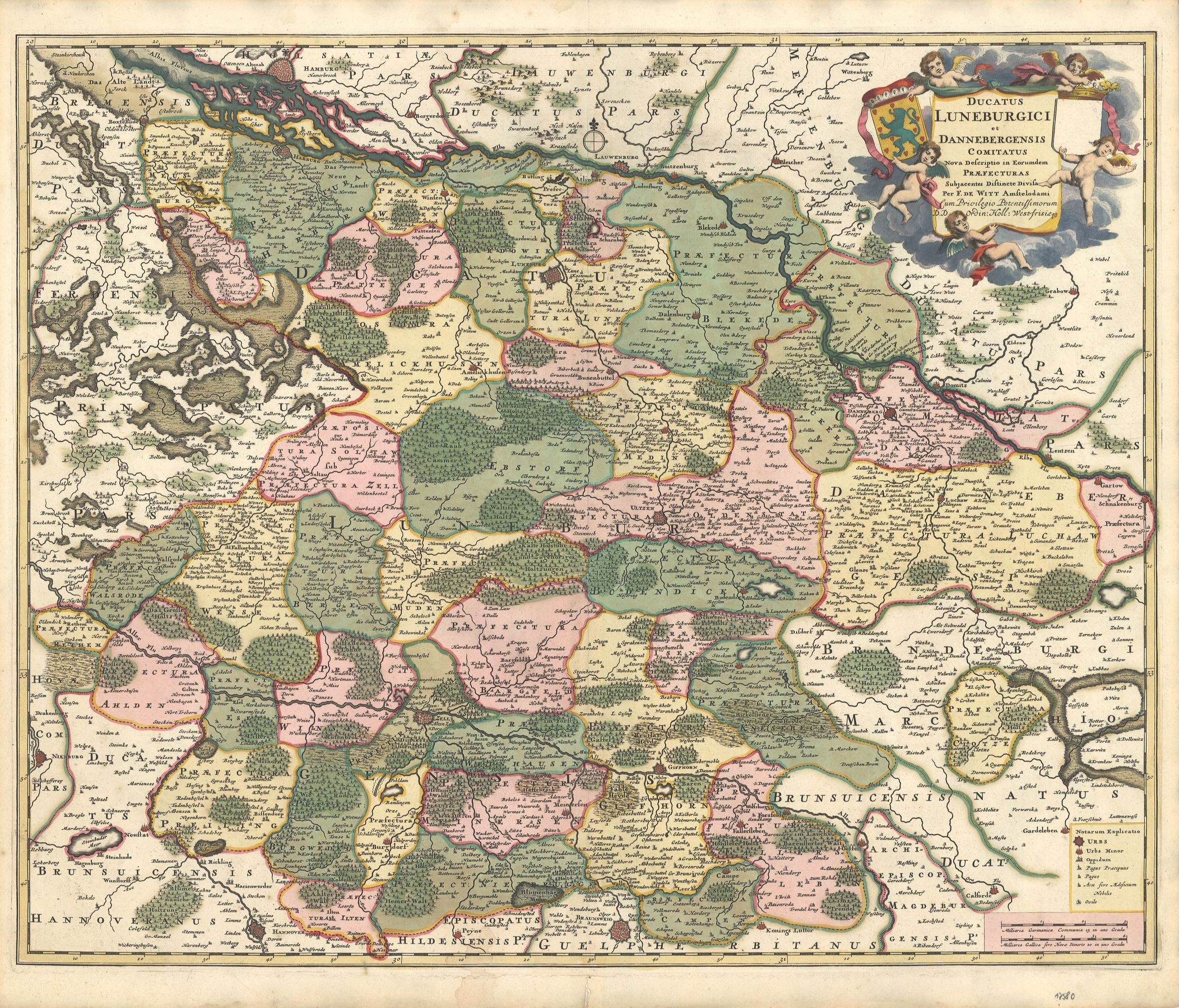 Lüneburg im Jahr 1698 von Frederick de Wit