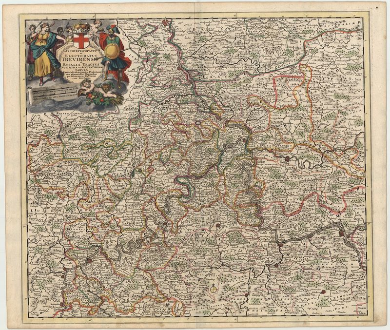 Rhein-Mosel in der Zeit um 1690 von Theodor Danckerts
