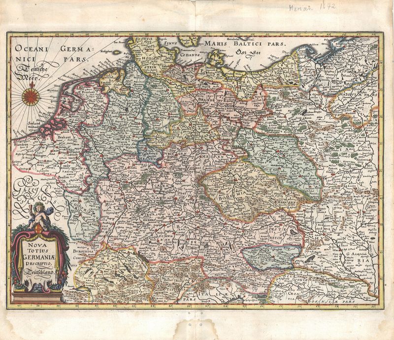 Deutschland um das Jahr 1650 von Matthäus Merian
