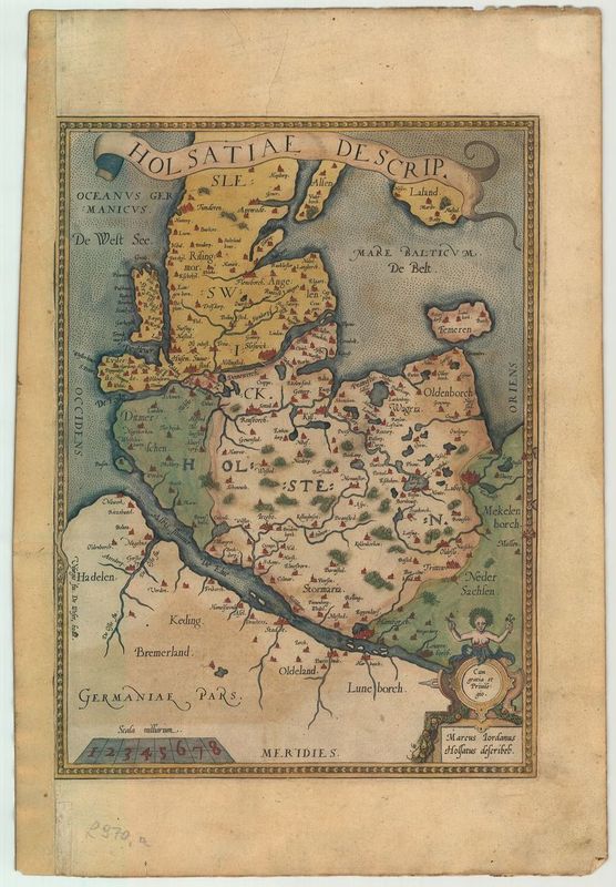 Holstein ab 1579 von Abraham Ortelius