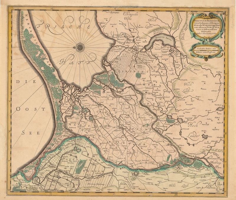 Ostpreussen / Weichselbogen ab 1641 von Johannes Janssonius