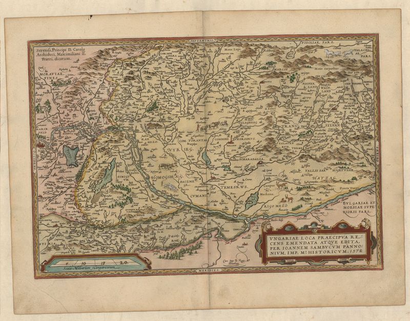 3247   Ortelius, Abraham: Ungariae Loca Praecipua Recens  1579