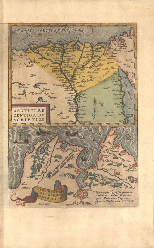 Ägypten nach 1570 von Abraham Ortelius
