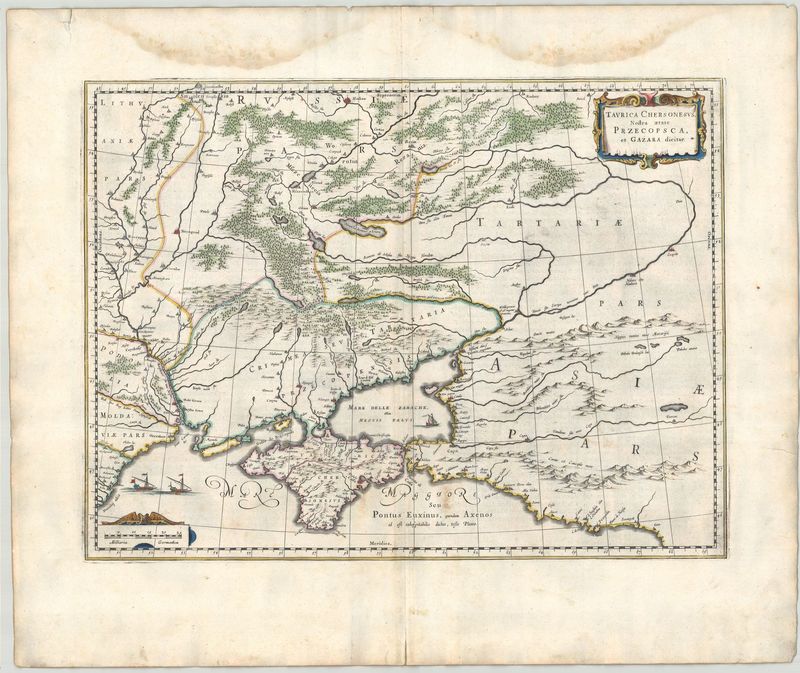 3295  Blaeu, Willem : Taurica Chersonesus, Nostra Aetate Precopsca  1647