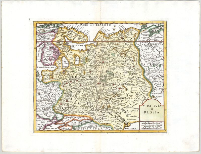 3299   Tirion, Isaak : Moscovia o Russia  1740