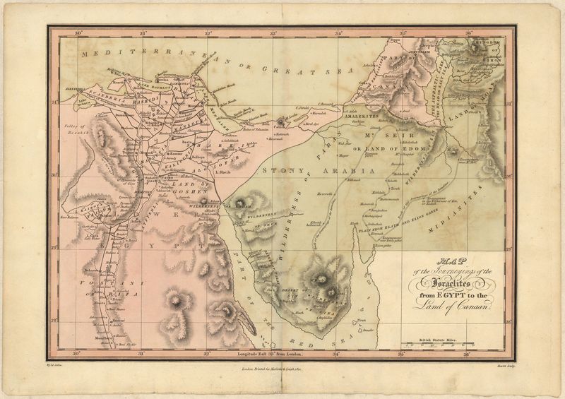 Nahost im Jahr 1812 von Mathews & Leigh