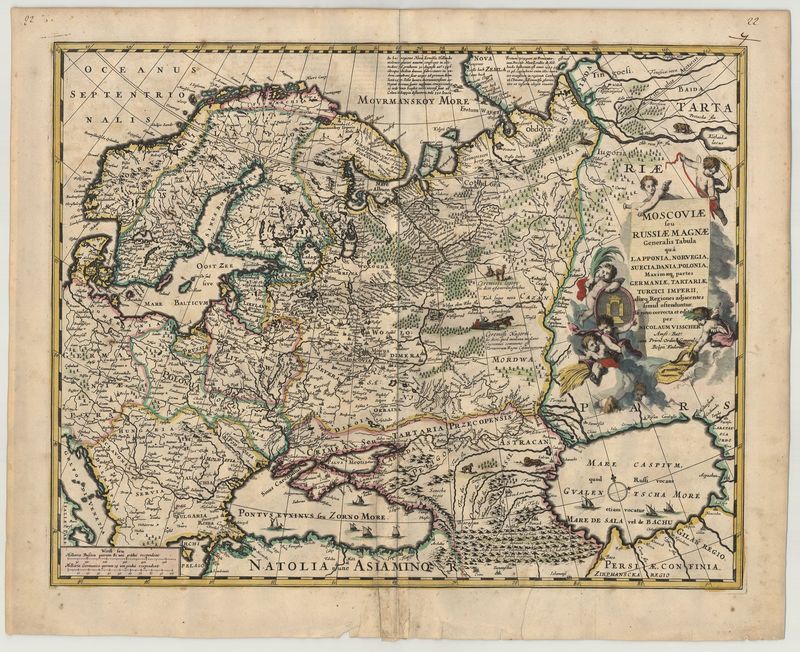 Eurasien nach 1679 von Nicolas Visscher