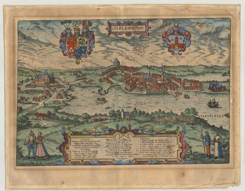 Schleswig ab 1588 von Georg Braun & Frans Hogenberg