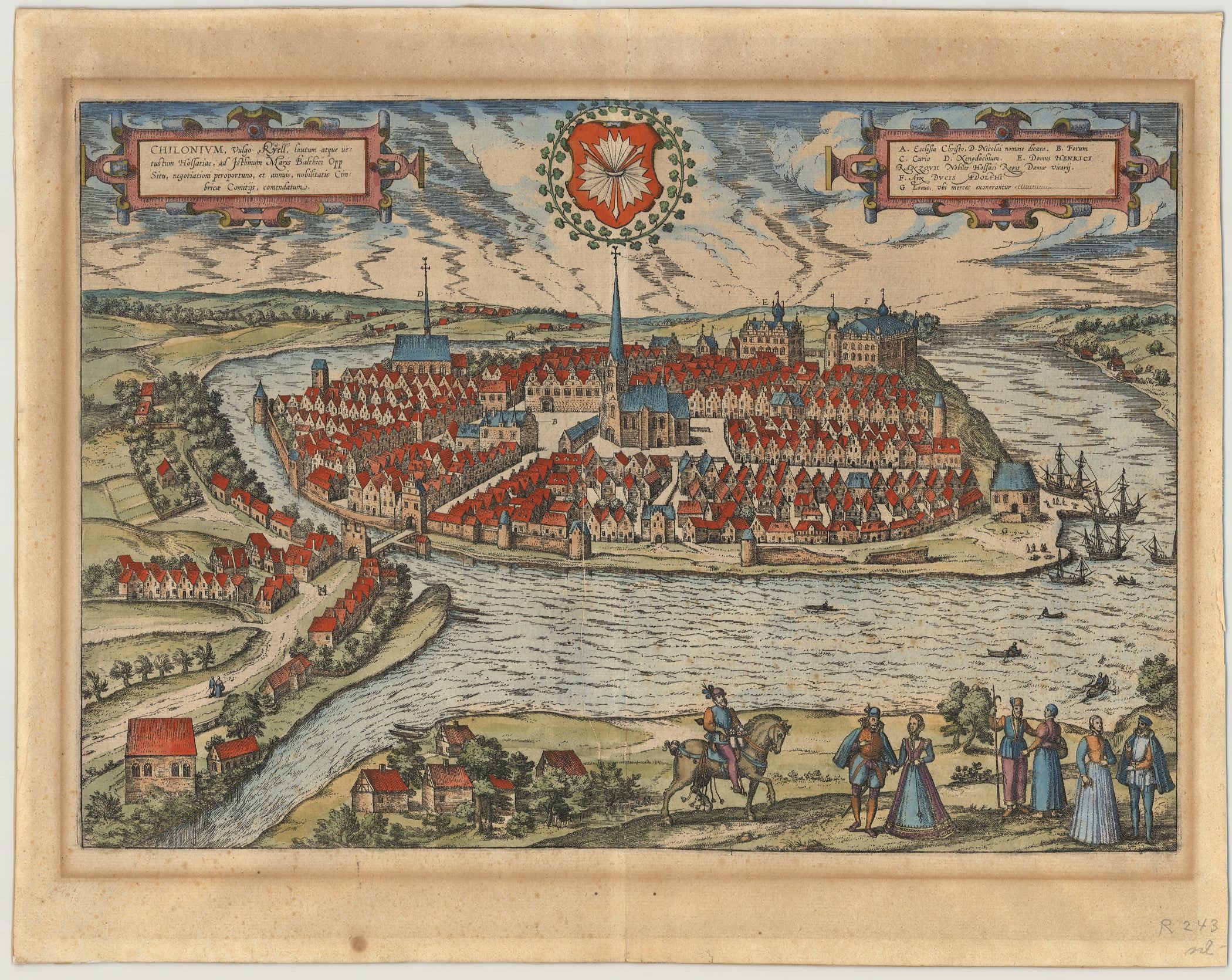 Kiel ab 1588 von Georg Braun & Frans Hogenberg