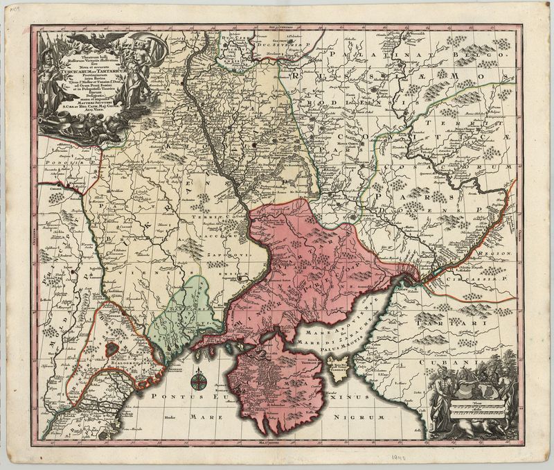 Ukraine nach 1740 von Matthias Seutter
