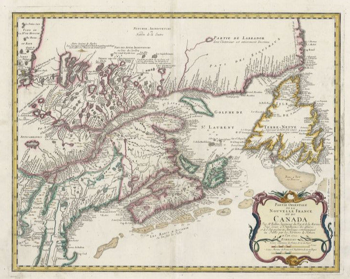 Kanada und Nova Scotia im Jahr 1755 von Homann Erben