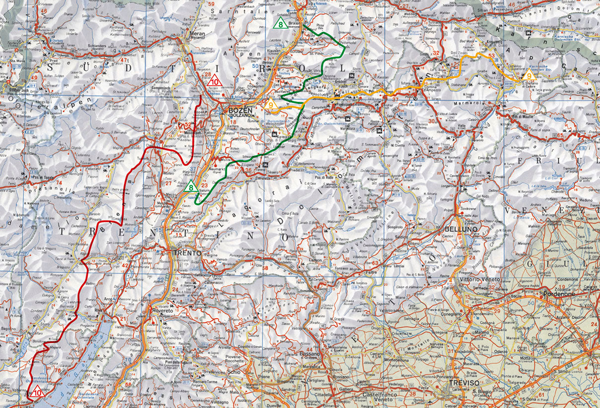 Dolomiten Höhenwege 8-10 - Rother Wanderführer