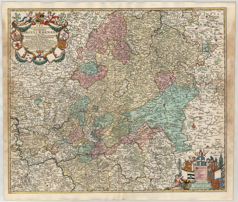 Hessen ab 1721 von Covens & Mortier nach Frederick de Wit