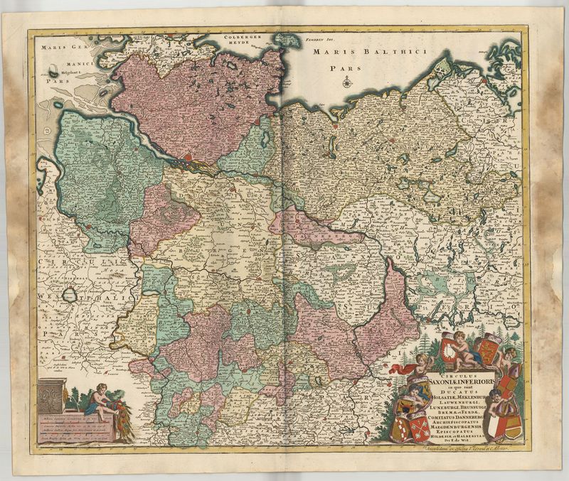 Norddeutschland nach 1721 von Covens & Mortier nach Frederick de Wit