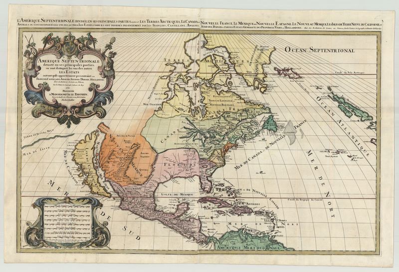3395   Jaillot, Hubert / Sanson: Satz von 6 Karten (Set of 6 maps) Welt und Kontinente, Jalliot; Hubert   1692