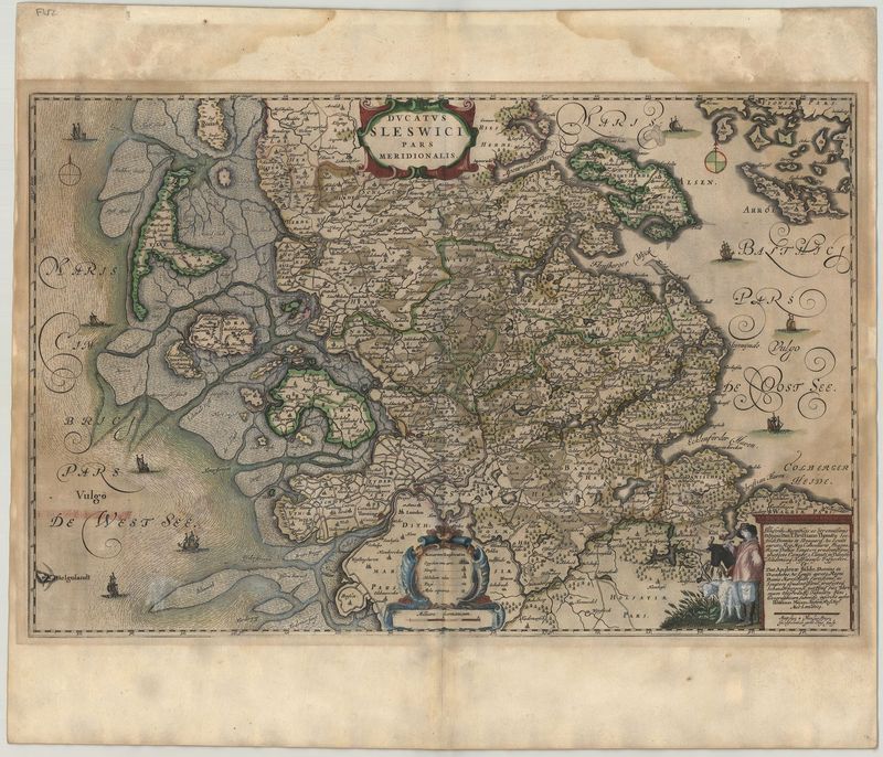 Schleswig-Holstein im Jahr 1662 von Joan Blaeu & Johannes Mejer