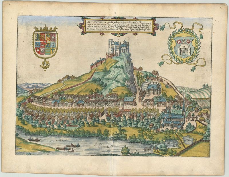 Bad Segeberg in der Zeit um 1619 von Georg Braun und Frans Hogenberg