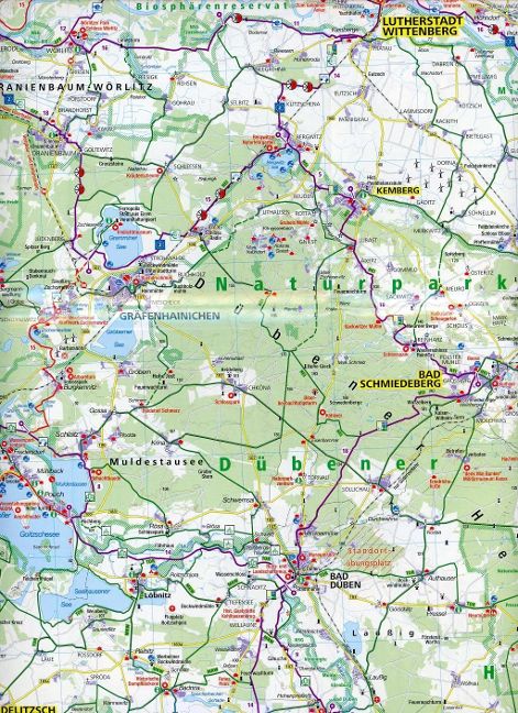 3708 Sachsen 1:125.000 - Kompass Radtourenkarte