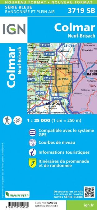 Elsass 1:25.000 - Topographische Karte Frankreich
