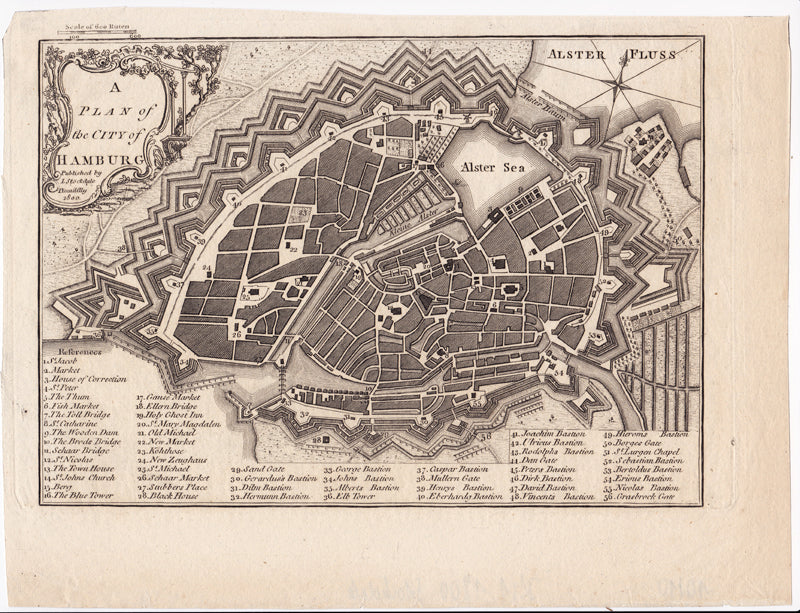 R3827  Stockdale: A plan of the city of Hamburg 1800