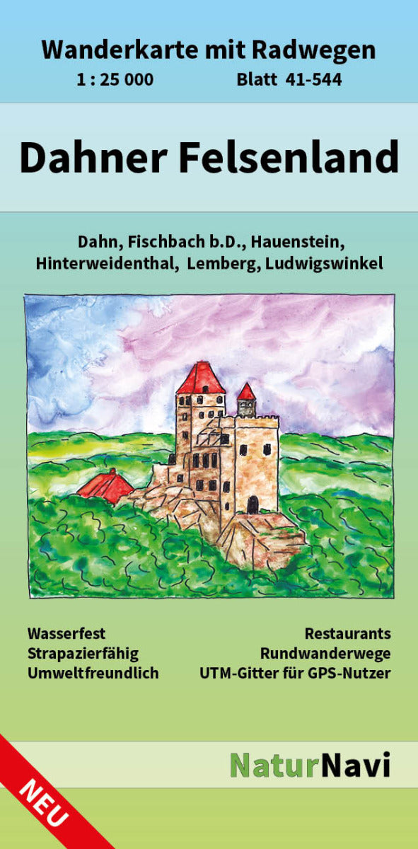 Dahner Felsenland - 1:25.000 NaturNavi Wanderkarte