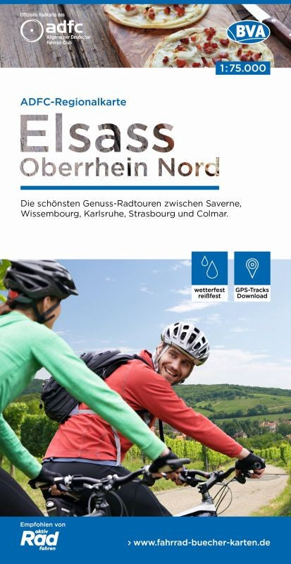 Elsass / Oberrhein Nord - ADFC Regionalkarte