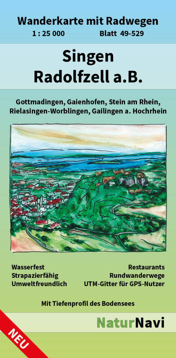 Singen - Radolfzell a.B. - 1.25.000 NaturNavi Wanderkarte