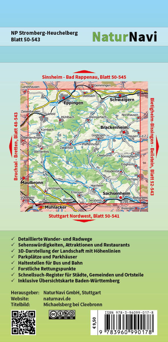 Naturpark Stromberg-Heuchelberg - 1 : 25.000 NaturNavi Wanderkarte