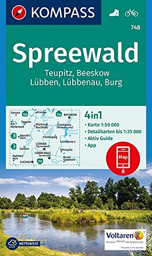 748 Spreewald 1:50.000 - Kompass Wanderkarte