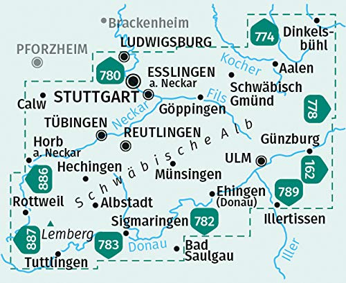 767 Schwäbische Alb 1:50.000 - Kompass Karten