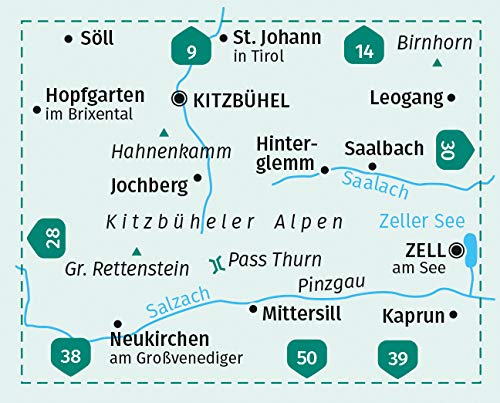 29 Kitzbüheler Alpen 1:50.000 - Kompass Wanderkarte