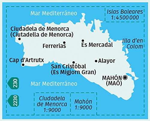 243 Menorca 1:50.000 - Kompass Wanderkarte