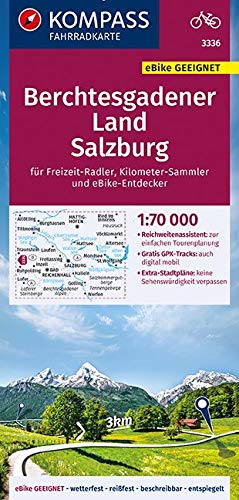 3336 Berchtesgadener Land, Salzburg 1:70.000 - KOMPASS Fahrradkarte
