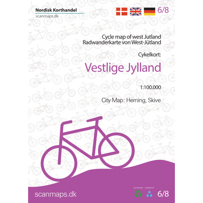 Westliches Jütland - Fahrradkarte 1:100.000