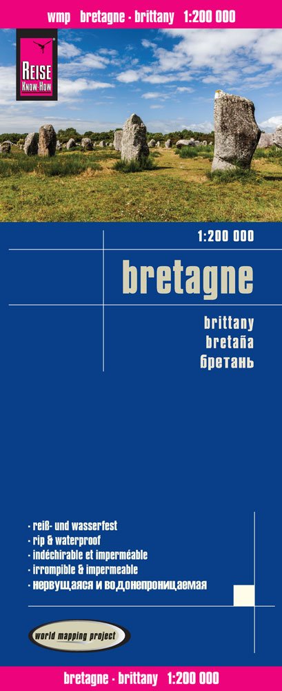 Bretagne Reise Know-How Landkarte  - 1:200.000