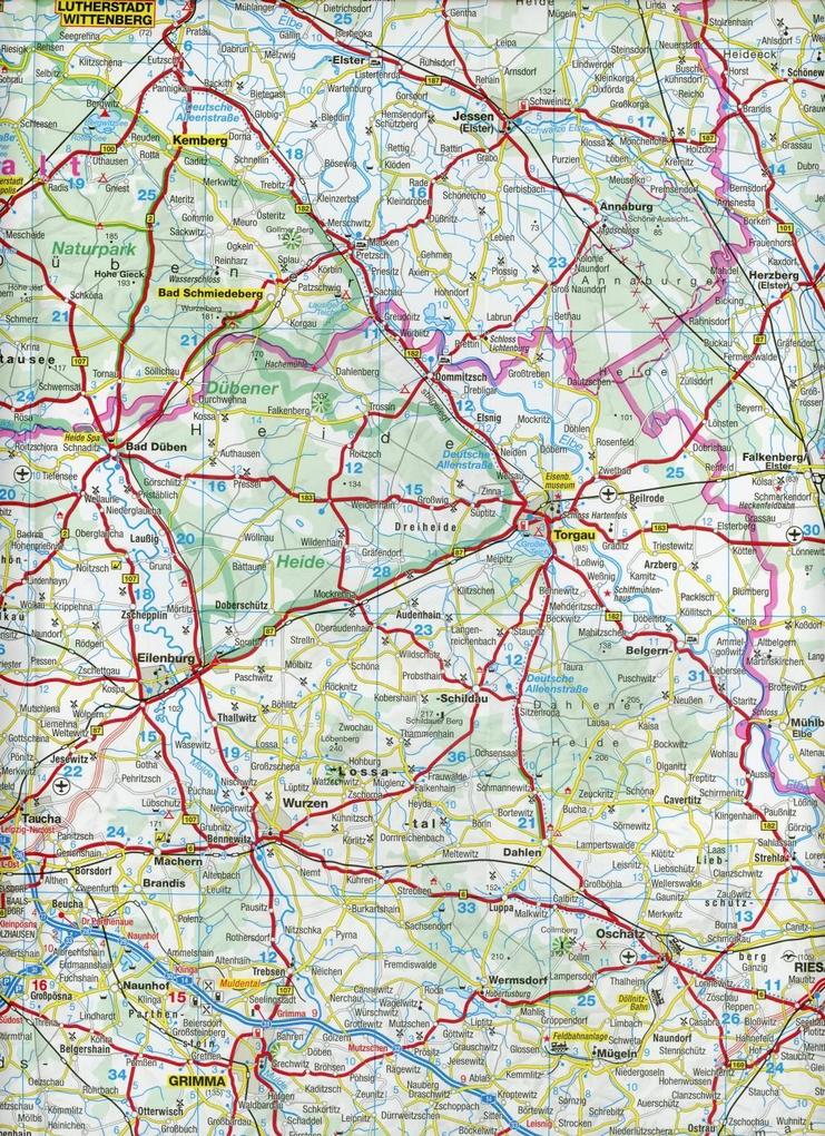 Sachsen 1:250.000 - ADAC Bundesländerkarte