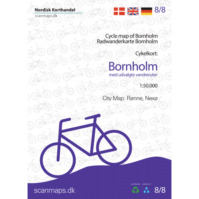 Bornholm - Fahrradkarte 1:50.000