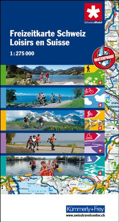 Schweiz Freizeitkarte - 1:275.000
