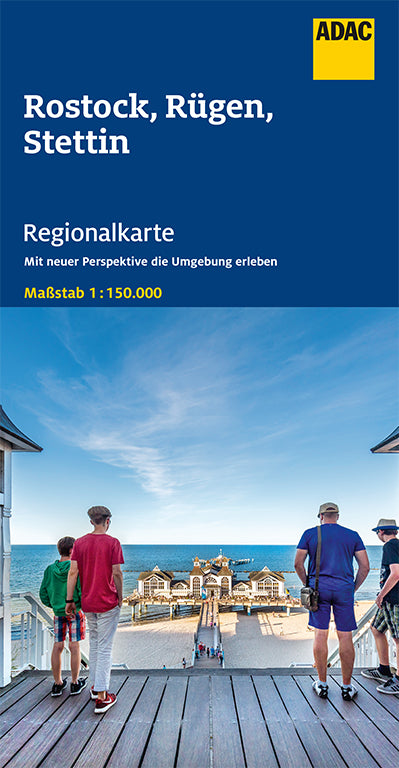 Rostock, Rügen, Stettin 1:150.000 - ADAC Regionalkarte