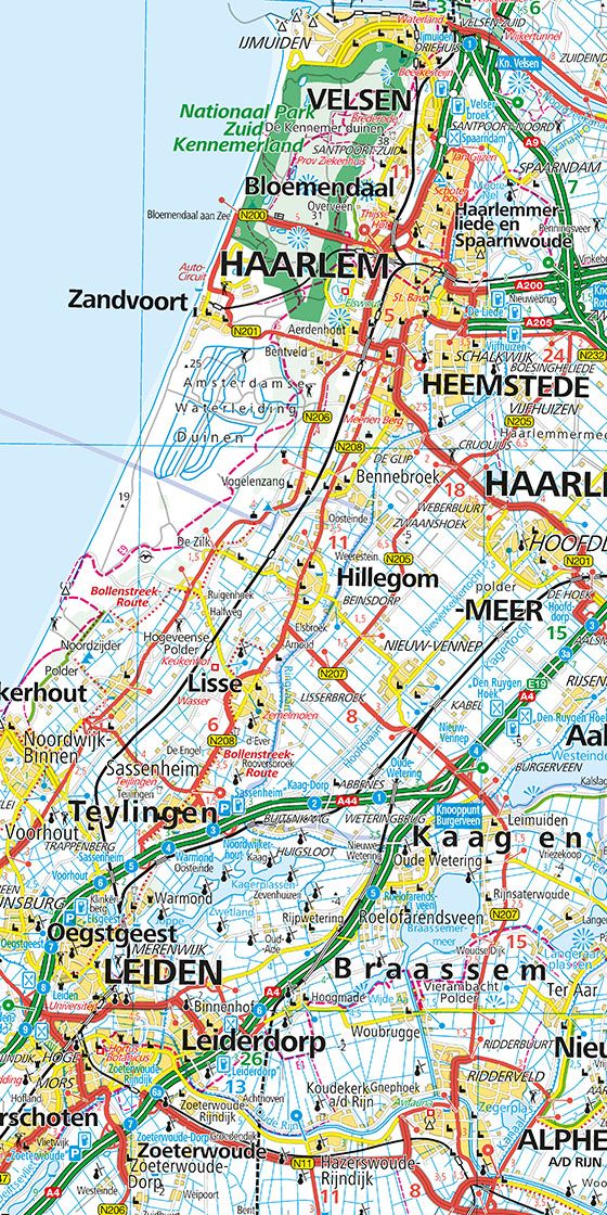 Niederlande Strassenkarte 1:200.000 - Hallwag Karten