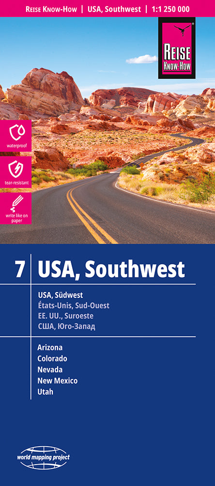USA 7, Südwest 1:1,25 Mio. - Reise Know How