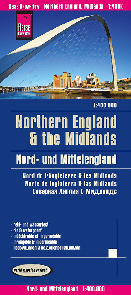 Nord- und Mittelengland Straßenkarte - Reise Know-How
