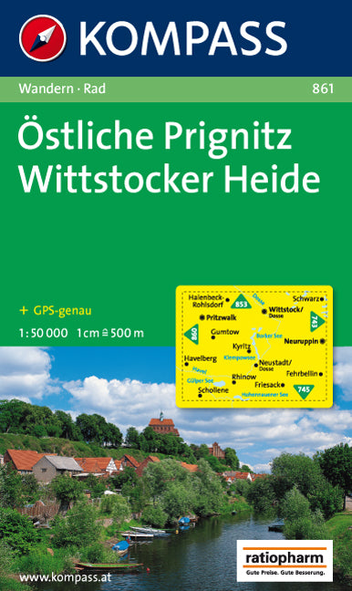 861 Östliche Prignitz-Wittstocker Heide - Kompass Wanderkarte